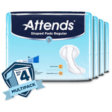 Attends® Shaped Pads Regular Bladder Control Pad 12 X 25.2 Inch Heavy Absorbency Polymer Core One Size Fits Most (1186541_PK) 20/PK