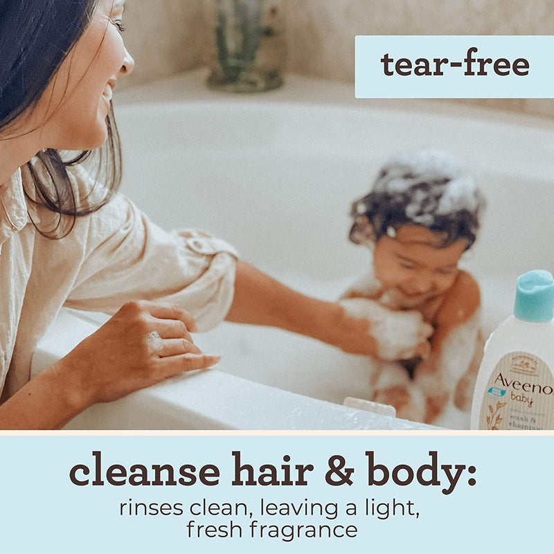Aveeno® Baby Baby Shampoo and Body Wash 8 oz. Flip Top Bottle Light Scent (1228800_EA) 1/EA