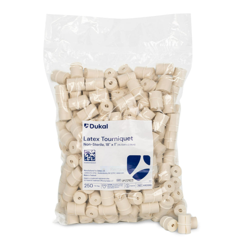 Dukal Tourniquet Strap 18 Inch Length Rolled and Banded Latex (1241804_CS) 1000/CS