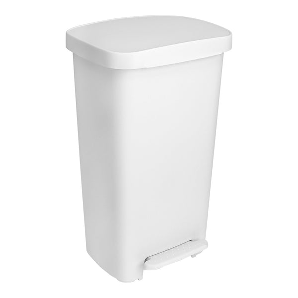 McKesson Trash Can 52 Quart / 13 gal. White Plastic Rectangular (1223698_EA) 1/EA