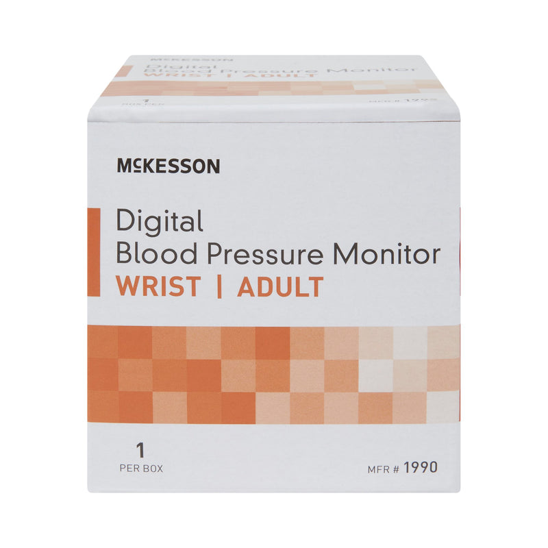 McKesson Brand Home Automatic Digital Blood Pressure Monitor One Size Fits Most Cuff Nylon Cuff Desk Model (854387_EA) 1/EA