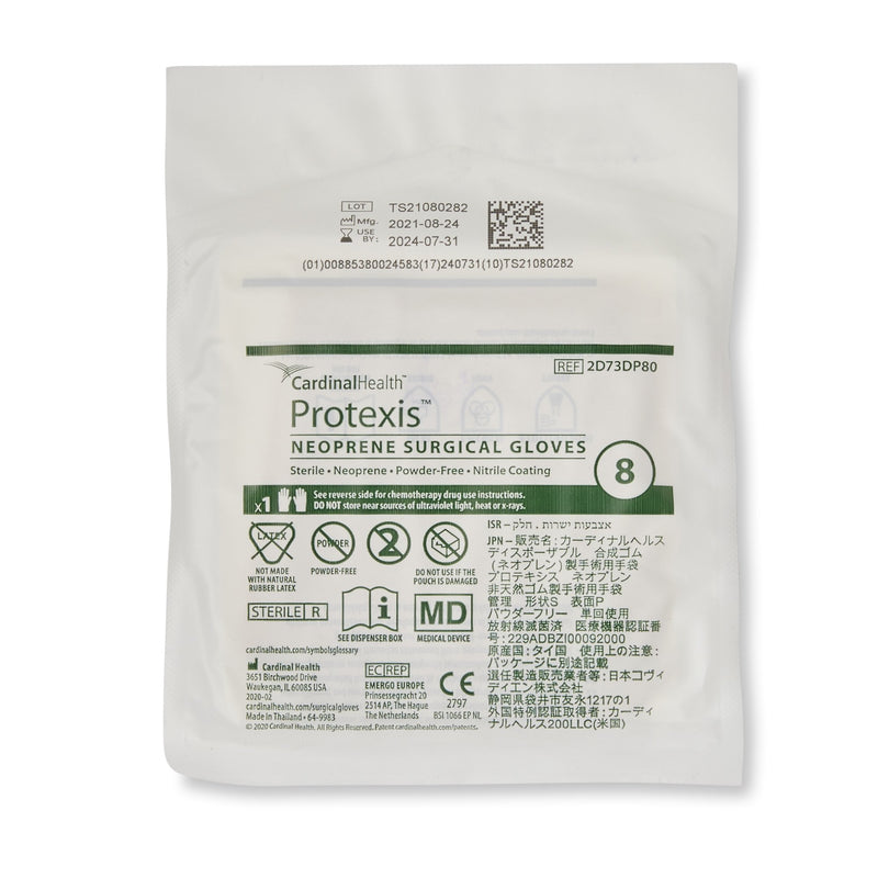 Protexis™ (formerly Duraprene™ Plus ) Surgical Glove Size 8 Sterile Polychloroprene Standard Cuff Length Smooth Ivory Chemo Tested (776957_CS) 200/CS