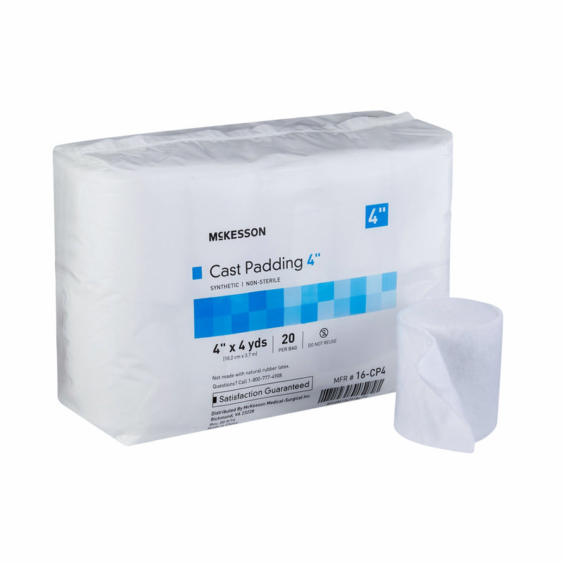 McKesson Cast Padding Undercast 4 Inch X 4 Yard Polyester NonSterile (734226_CS) 80/CS