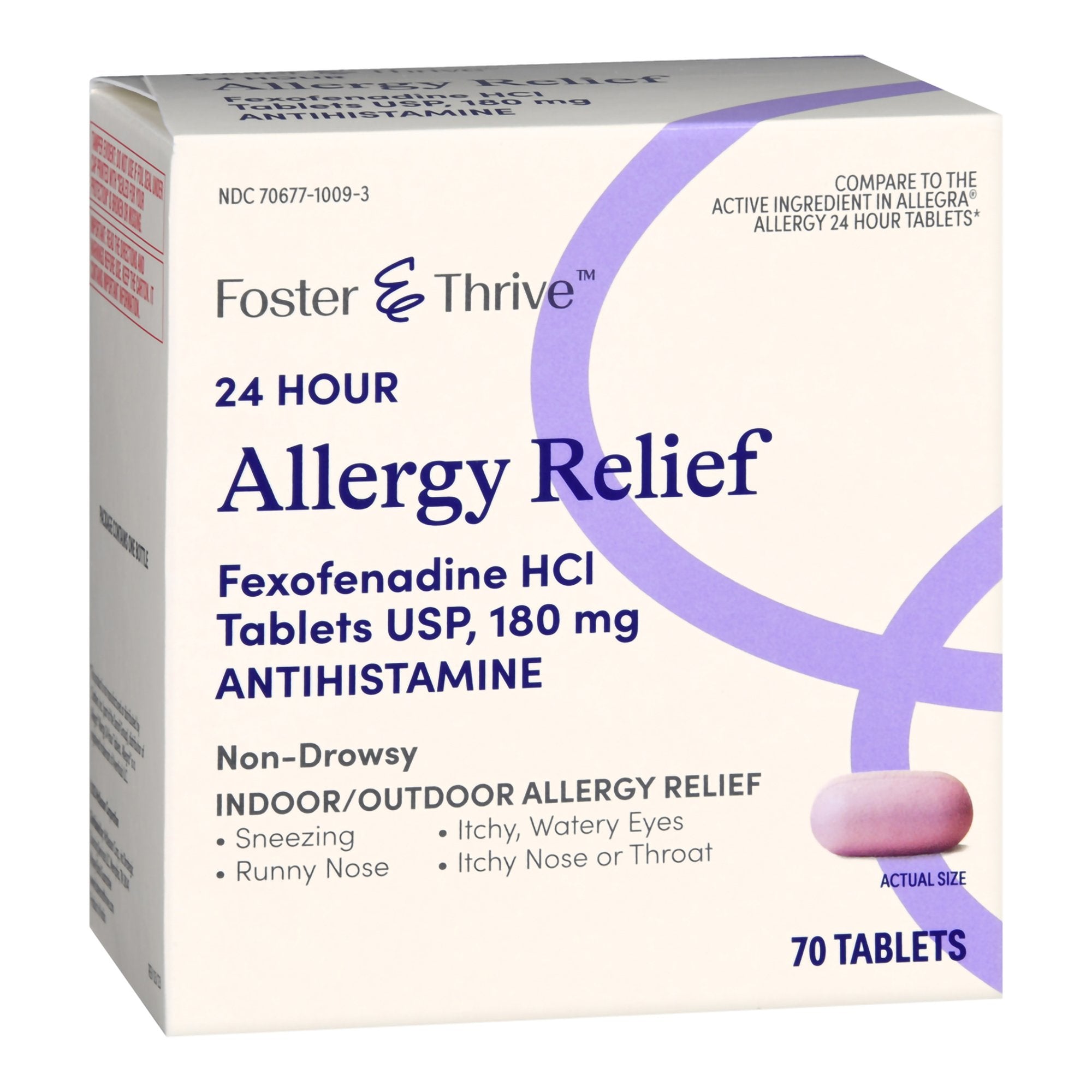 Foster & Thrive™ Allergy Relief 180 mg Strength Tablet 70 per Bottle ...