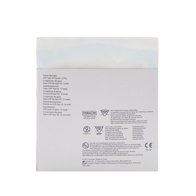 Curity™ Gauze Sponge 4 X 4 Inch 12-Ply Sterile 2 per Pack (401581_PK) 1/PK