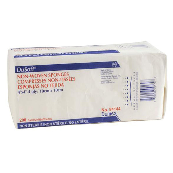 Dusoft Nonwoven Sponge 4 X 4 Inch 4-Ply NonSterile 200 per Pack (645791_PK) 200/PK