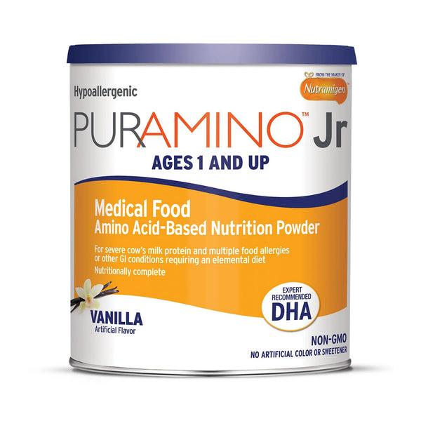 PurAmino™ Jr Pediatric Oral Supplement Vanilla Flavor 14.1 oz. Can Powder Amino Acid Cow's Milk Allergy (1162584_EA) 1/EA