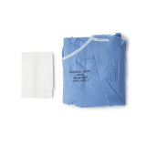 McKesson Non-Reinforced Surgical Gown with Towel Large Blue Sterile AAMI Level 3 Disposable (1104452_CS) 30/CS
