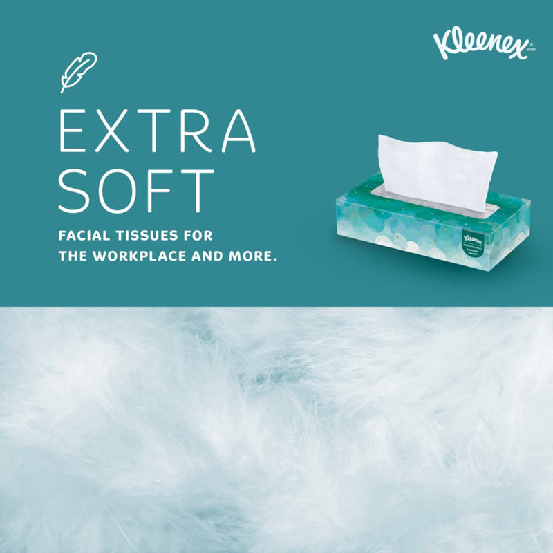 Kleenex® Facial Tissue White 8-1/5 X 8-2/5 Inch 100 Count (60594_CS) 36/CS