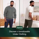 Depend® Real Fit® Male Adult Absorbent Underwear Waistband Style Large / X-Large Disposable Heavy Absorbency (1246166_CS) 24/CS