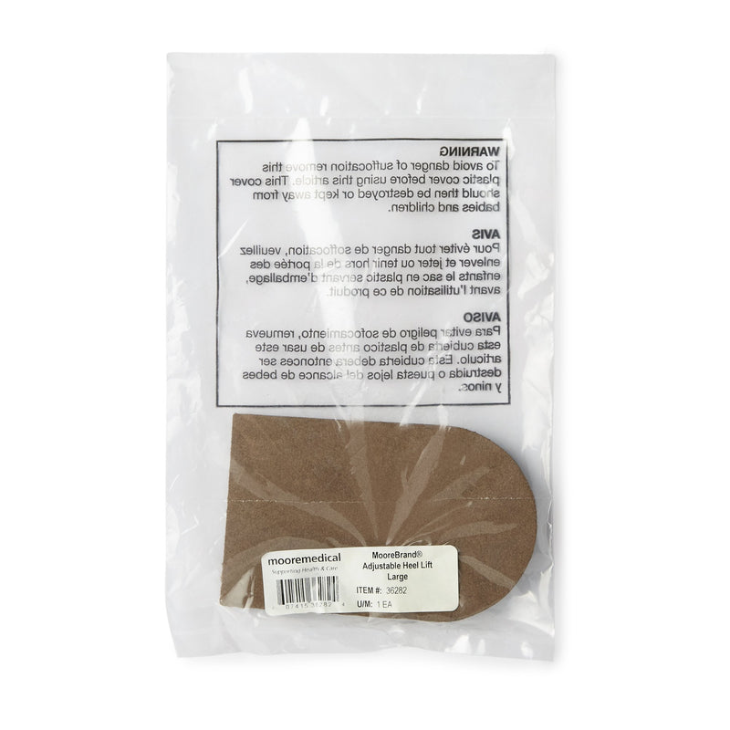 McKesson Heel Lift Leg Lifter Foam Core / Suede Top Male 10 to 13 Passion Mocha (1104495_CS) 24/CS