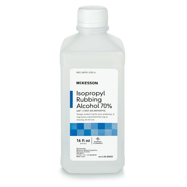 McKesson Brand Antiseptic Isopropyl Alcohol Topical Liquid 16 oz. Bottle (49176_PT) 1/PT