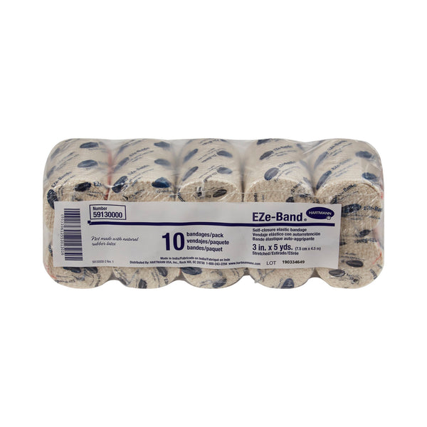 EZe-Band® LF Elastic Bandage 3 Inch X 5 Yard Double Hook and Loop Closure Tan NonSterile Standard Compression (442366_CS) 60/CS