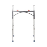 McKesson Dual Release Folding Walker Adjustable Height Aluminum Frame 350 lbs. Weight Capacity 32 to 39 Inch Height (1088076_CS) 1/CS