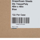 McKesson General Purpose Drape Physical Exam Drape 40 W X 48 L Inch NonSterile (147846_CS) 100/CS