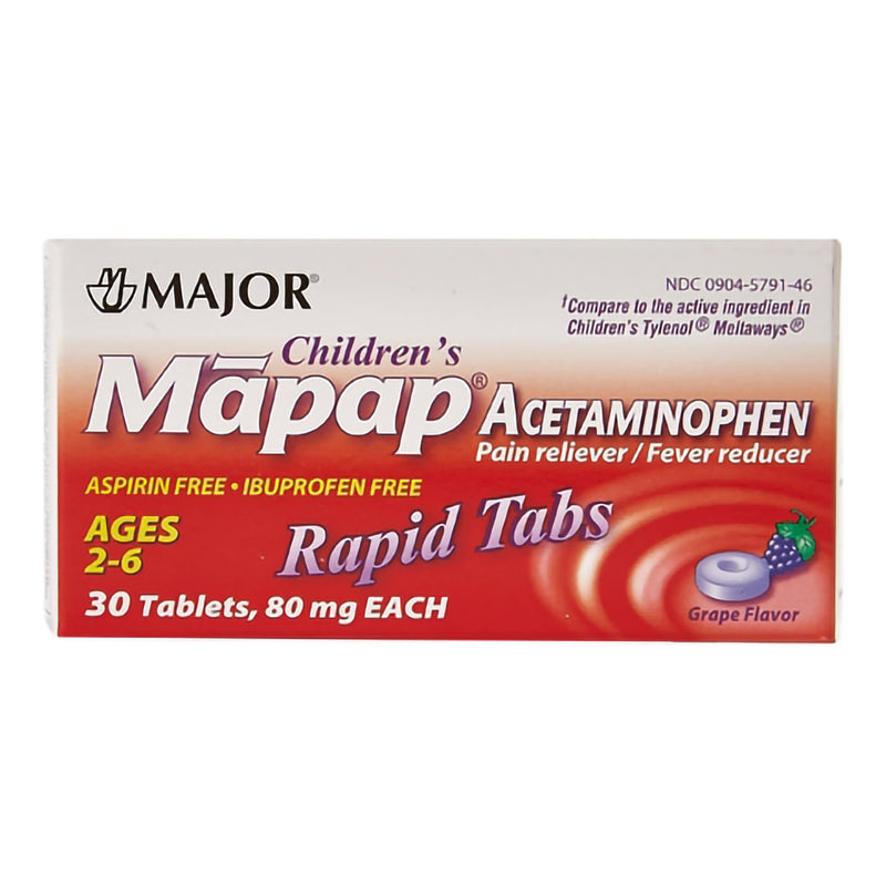 Mapap® Children's Pain Relief 80 mg Strength Acetaminophen Orally Disi ...