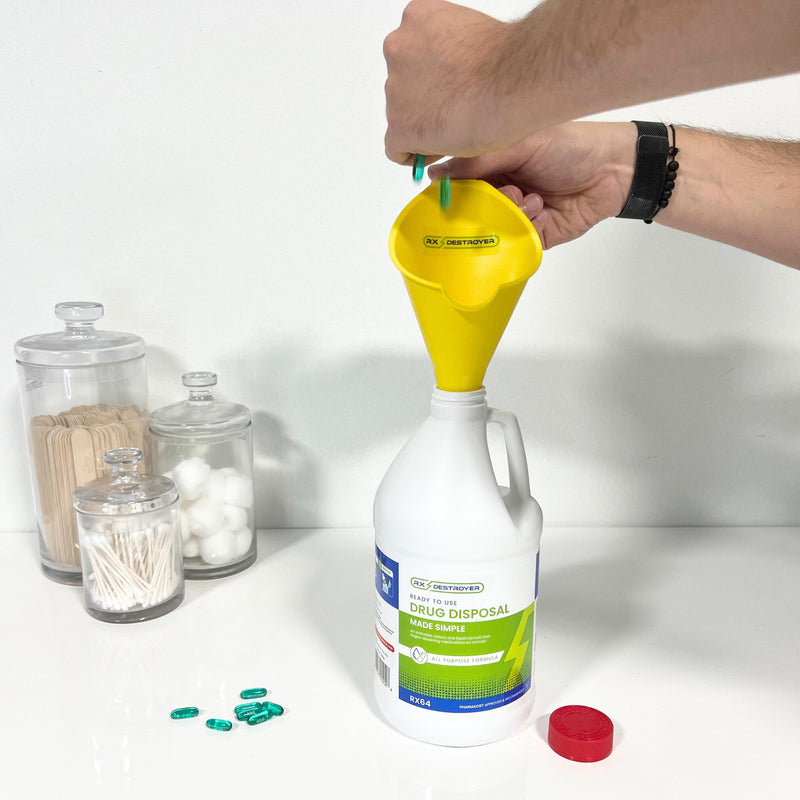 Rx Destroyer™ Drug Disposal System Funnel 1 lb. Carton Weight (883252_EA) 1/EA
