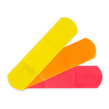McKesson Kids™ Adhesive Strip 3/4 X 3 Inch Plastic Rectangle Neon Sterile (1055592_BX) 100/BX