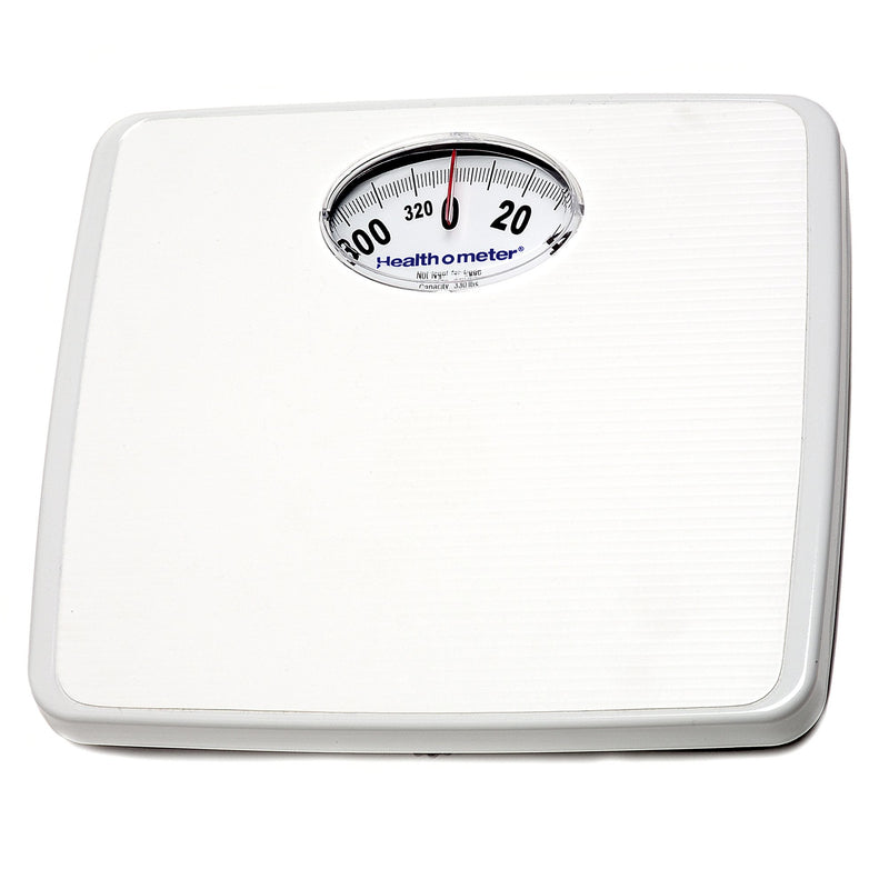 Health O Meter® Floor Scale Dial Display 330 lbs. Capacity White Analog (689025_EA) 1/EA