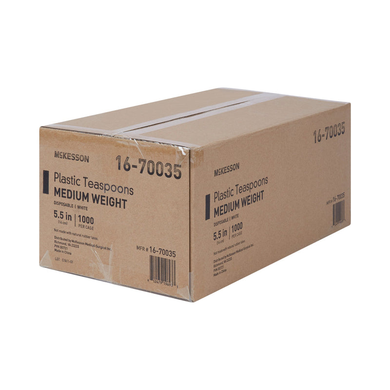 McKesson Teaspoon General Purpose White Polypropylene (730273_CS) 1000/CS