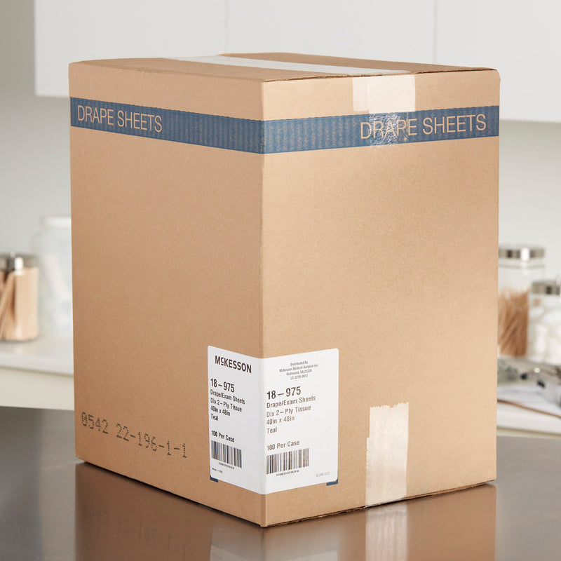 McKesson General Purpose Drape Physical Exam Drape 40 W X 48 L Inch NonSterile (224224_CS) 100/CS