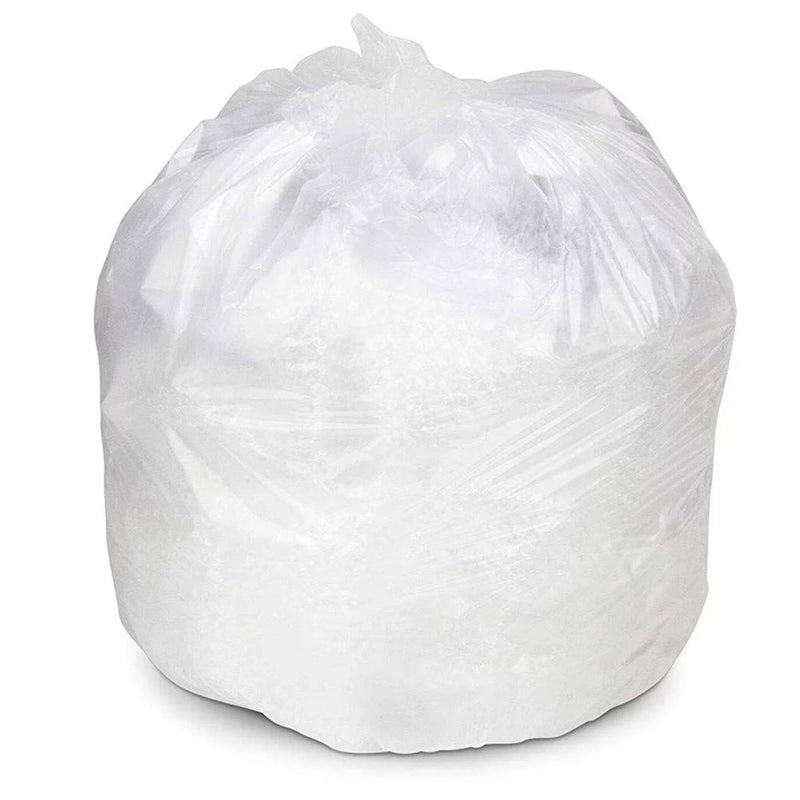 Colonial Bag Trash Bag 15 gal. Clear HDPE 11 Mic. 24 X 33 Inch X-Seal Bottom Coreless Roll (861373_CS) 1/CS