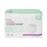 McKesson Unisex Adult Absorbent Underwear Pull On with Tear Away Seams Medium Disposable Heavy Absorbency (1123835_CS) 80/CS