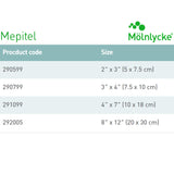 Mepitel® Wound Contact Layer Dressing 3 X 4 Inch Sterile (710905_CS) 40/CS