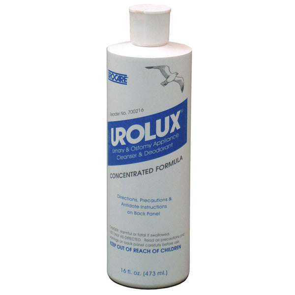 Urolux® Urinary and Ostomy Appliance Cleanser and Deodorant Standard, 16 fl. oz. Bottle, Citrus Scent (764105_CS) 12/CS