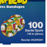 ASO Adhesive Spot Bandage 7/8 Inch Plastic Round Kid Design (Garfield) Sterile (686700_CS) 12/CS