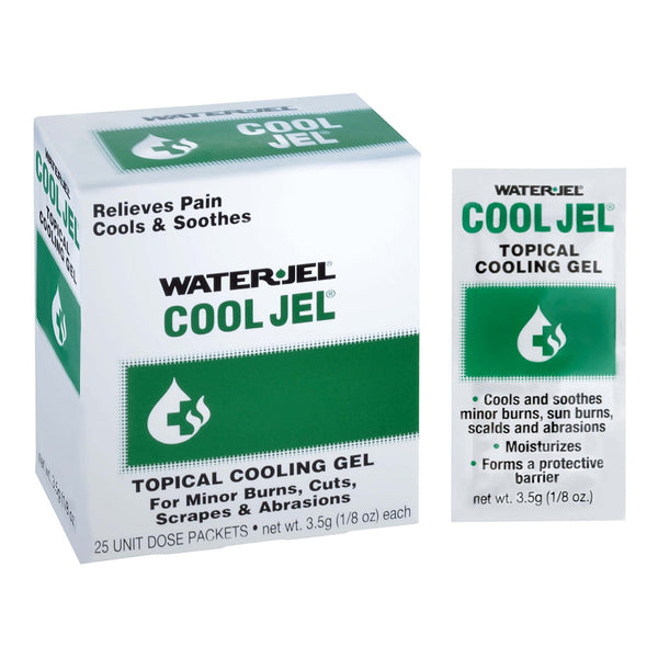 Water Jel® Cool Jel Burn Relief Tea Tree Oil / Glycerin Topical Gel 3.5 Gram Individual Packet (786414_BX) 25/BX
