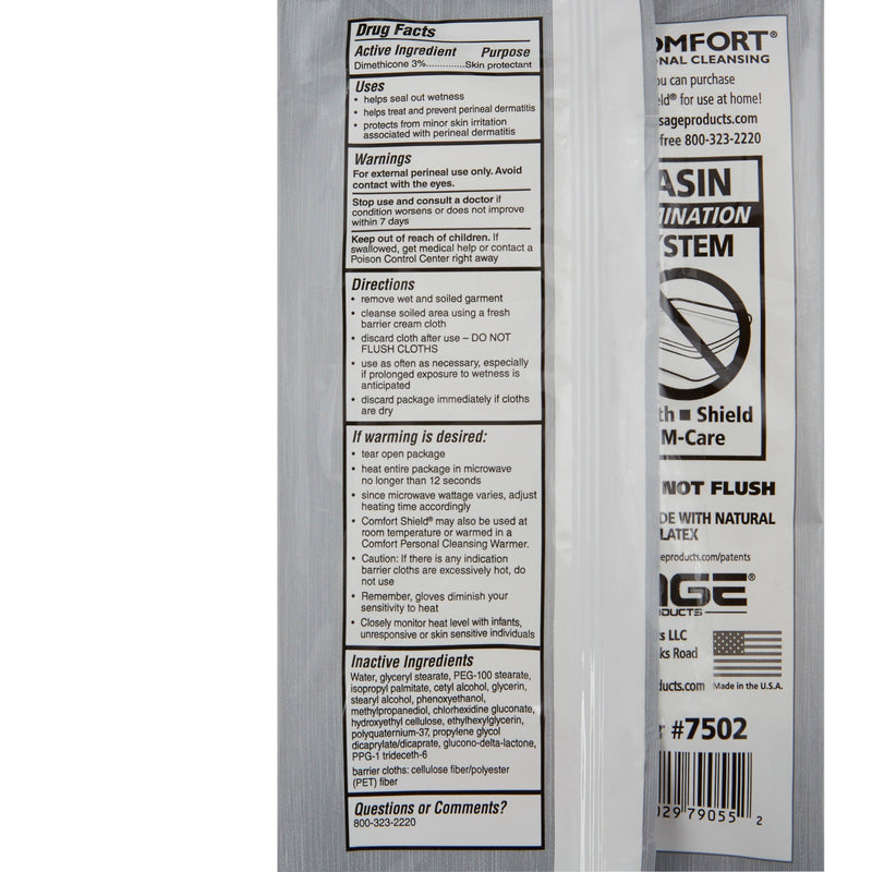 Comfort Shield® Incontinence Care Wipe Soft Pack Unscented 3 Count (928710_CS) 100/CS