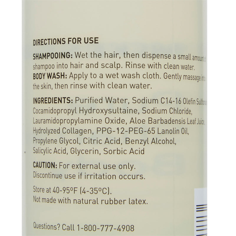 McKesson Pure Shampoo and Body Wash 8 oz. Flip Top Bottle Unscented (1081635_EA) 1/EA