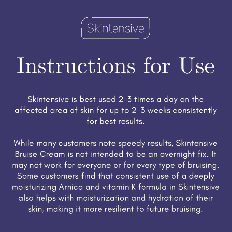 Skintensive® Bruise Cream Hand and Body Moisturizer 4 oz. Jar Unscented Cream (1259192_EA) 1/EA