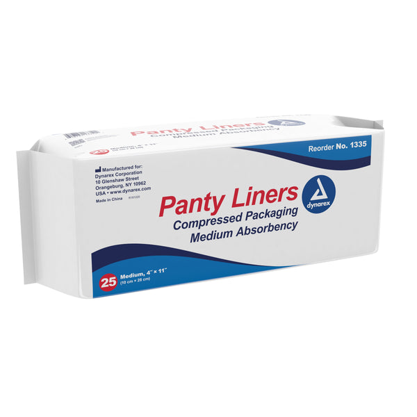 Dynarex® Bladder Control Pad 4 X 11 Inch Moderate Absorbency Wood Pulp / Polypropylene / Tissue Core One Size Fits Most (826635_CS) 250/CS