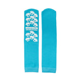 McKesson Paw Prints® Slipper Socks Unisex Adult One Size Fits Most Single Tread Single Patient Use Teal (475019_CS) 96/CS