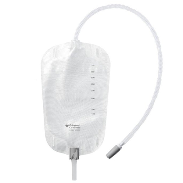 Conveen® Security+ Urinary Leg Bag Anti-Reflux Valve / Clamp Valve NonSterile 500 mL Vinyl / Flocked (913657_EA) 1/EA
