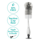 Evenflo 2-in-1 Baby Bottle / Nipple Brush Set For Baby Bottles, Nipples, Breast Pump Parts (1105101_EA) 1/EA