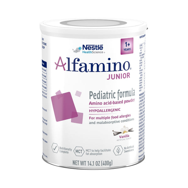 Alfamino® Junior Pediatric Oral Supplement Vanilla Flavor 14.1 oz. Can Powder Amino Acid Food Allergies (1192649_CS) 6/CS