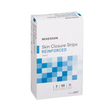 McKesson Skin Closure Strip 1/4 X 3 Inch Nonwoven Material Reinforced Strip White (876306_BX) 50/BX