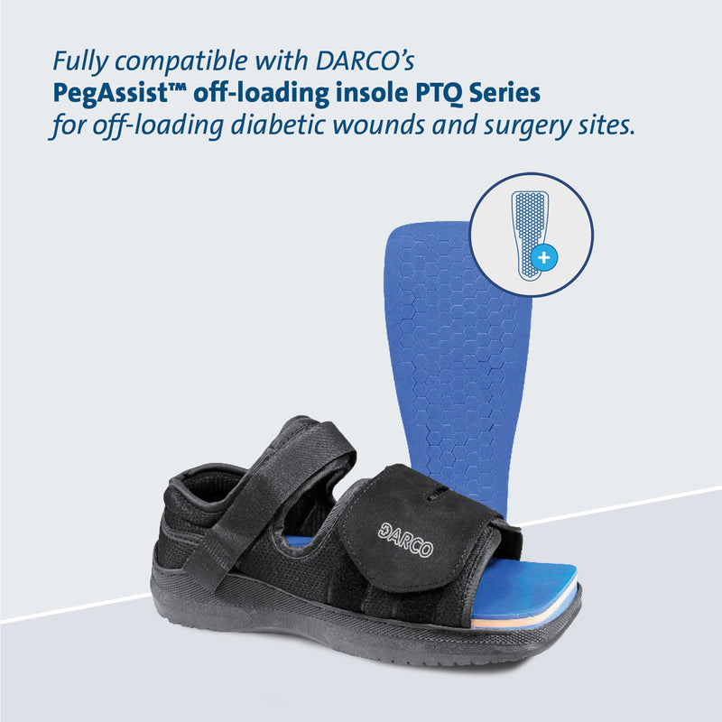MedSurg™ Post-Op Shoe Large Male Black (683884_CS) 36/CS