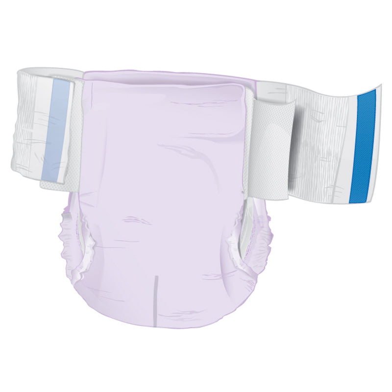 McKesson Ultra Plus Stretch Unisex Adult Incontinence Brief Medium Disposable Heavy Absorbency (884170_CS) 4/CS