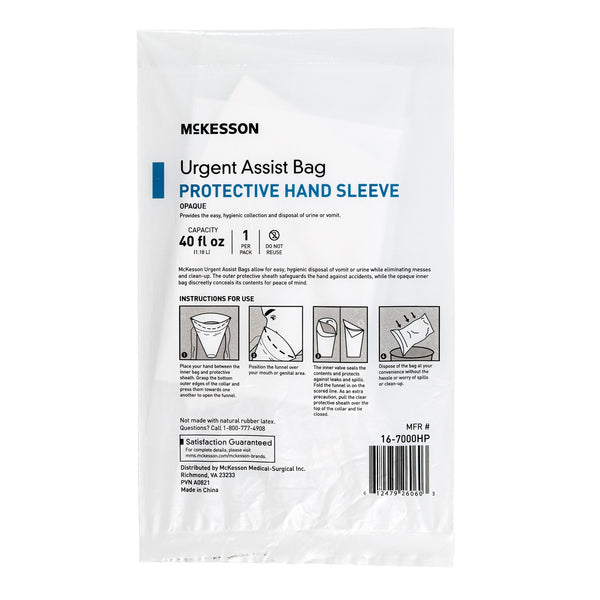McKesson Emesis Bag 40 oz. White (1196426_CS) 240/CS
