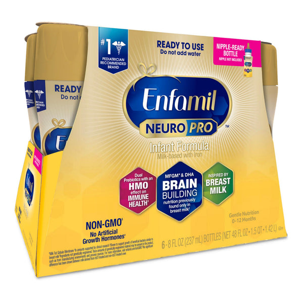Enfamil NeuroPro™ Infant Formula Unflavored 8 oz. Bottle Liquid Iron (1206984_CT) 6/CT