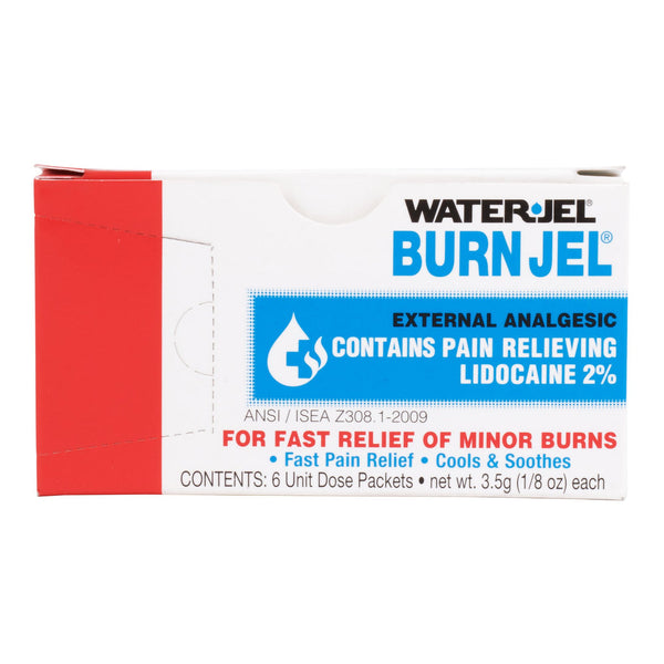 Water Jel® Burn Jel® Burn Relief Lidocaine Topical Gel 3.5 Gram Individual Packet (786421_BX) 6/BX