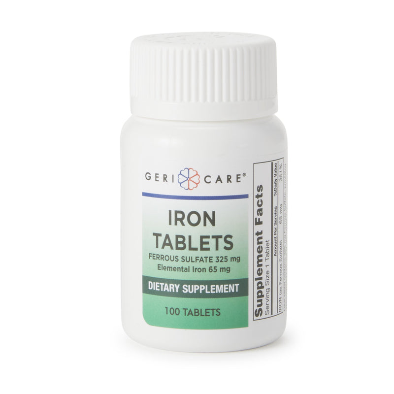 Geri-Care® Mineral Supplement Iron 325 mg Strength Tablet 100 per Bottle (555697_BT) 1/BT