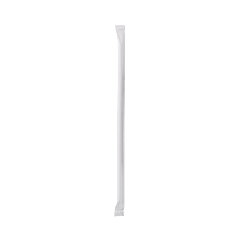 McKesson Flexible Drinking Straw 7-3/4 Inch Length White Individually Wrapped (485517_BX) 1/BX