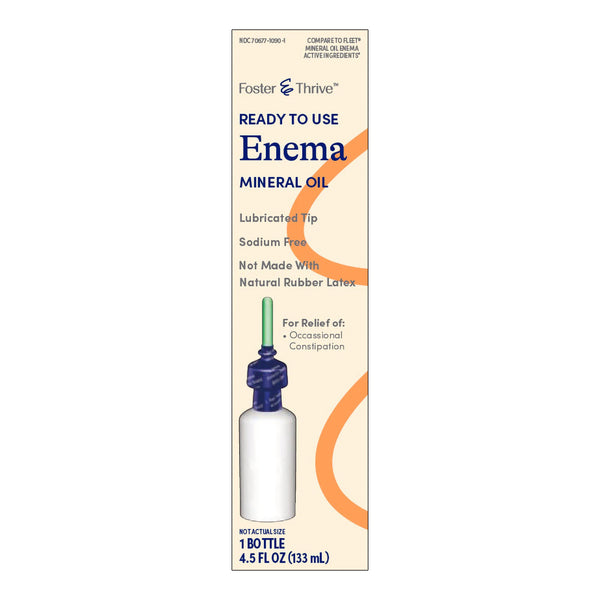 Foster & Thrive® Enema 4.5 oz. 100% Strength Mineral Oil USP (1238981_EA) 1/EA
