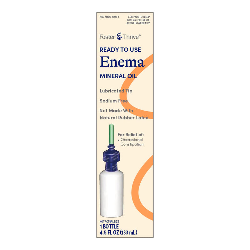 Foster & Thrive® Enema 4.5 oz. 100% Strength Mineral Oil USP (1238981_EA) 1/EA