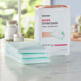 McKesson Super Disposable Underpad 23 X 36 Inch Fluff / Polymer Moderate Absorbency (724035_CS) 150/CS